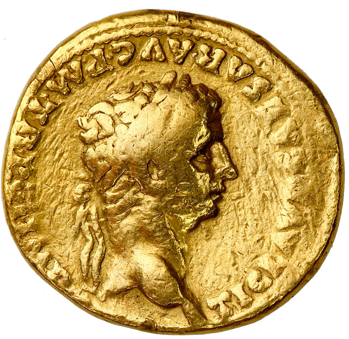 Cesarstwo Rzymskie, Aureus, Klaudiusz 41 - 54 r.n.e, Rzym - RZADKOŚĆ